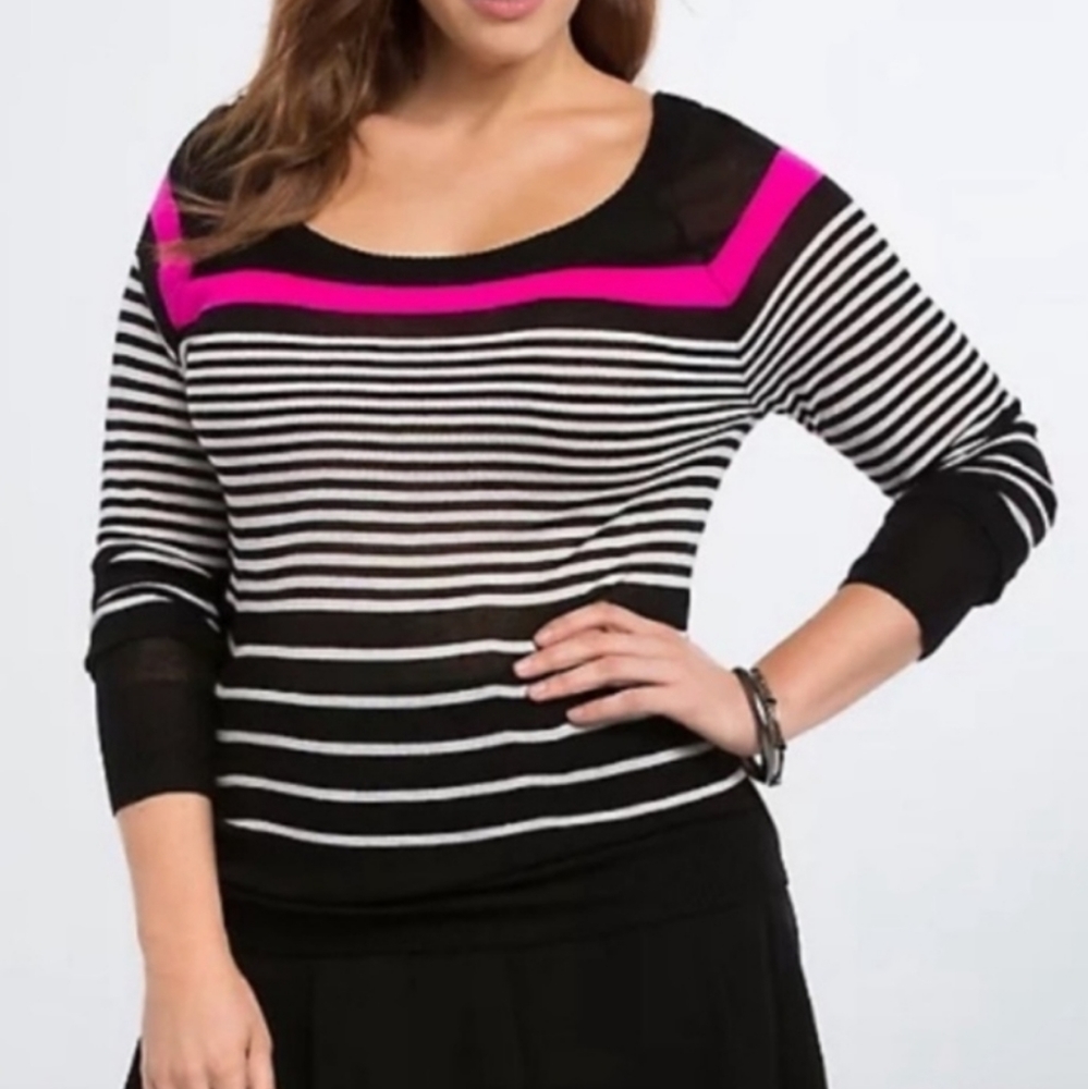 Torrid Lightweight Stripped Sweater